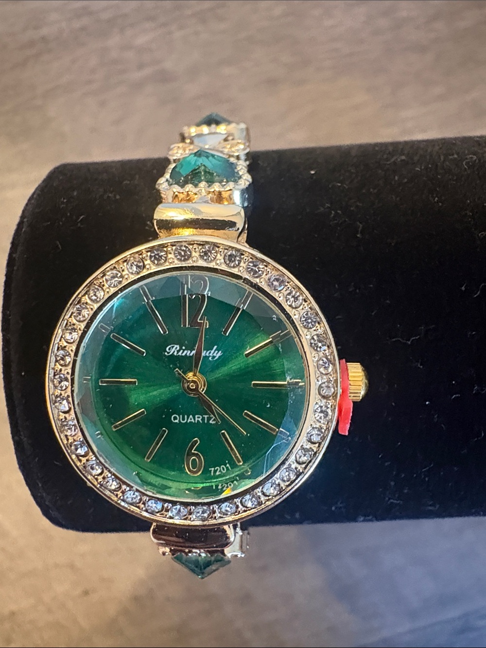 Emerald Green Crystal Women's Watch